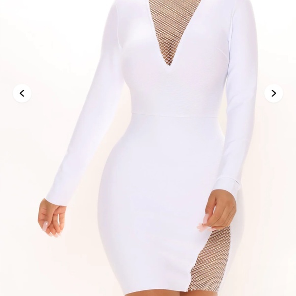 Mini White Dress - Picture 2 of 4